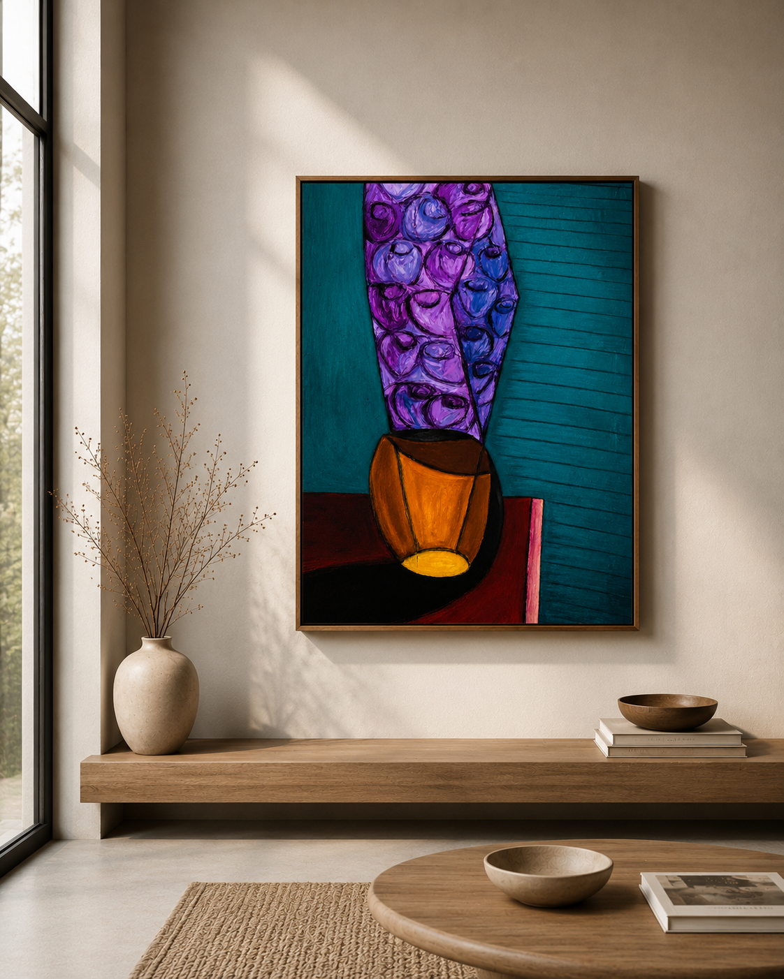 Floral essence XII Wooden Framed