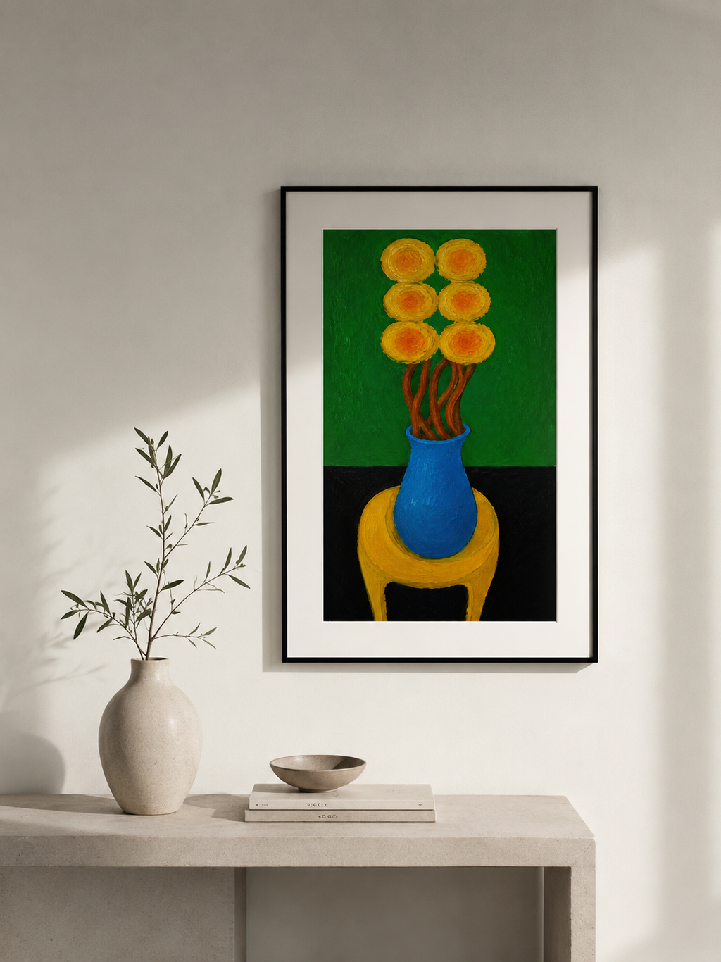 Floral essence XI  Wooden Framed