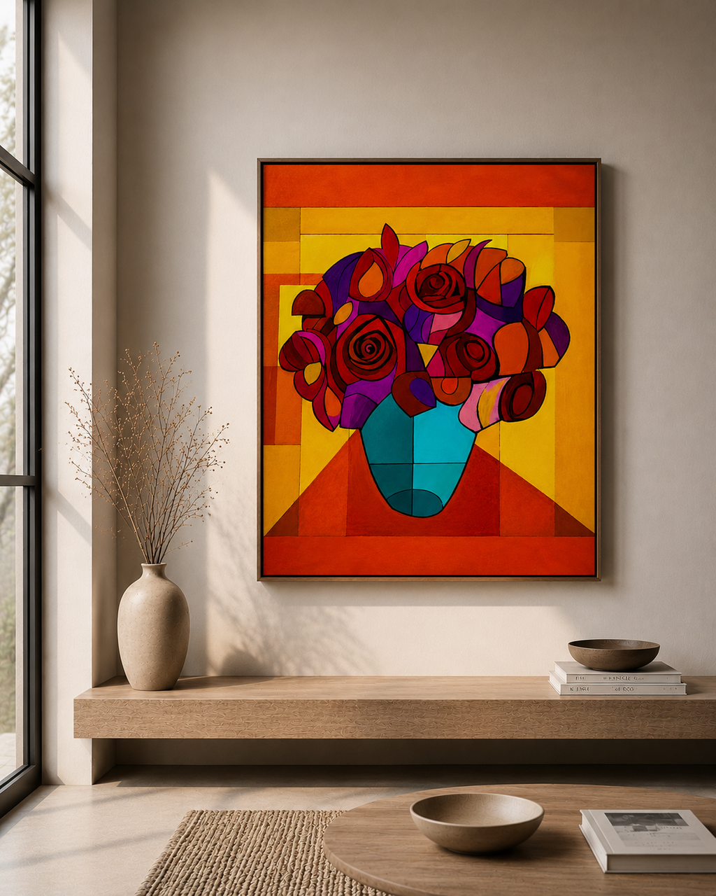 Floral essence VII Wooden Framed