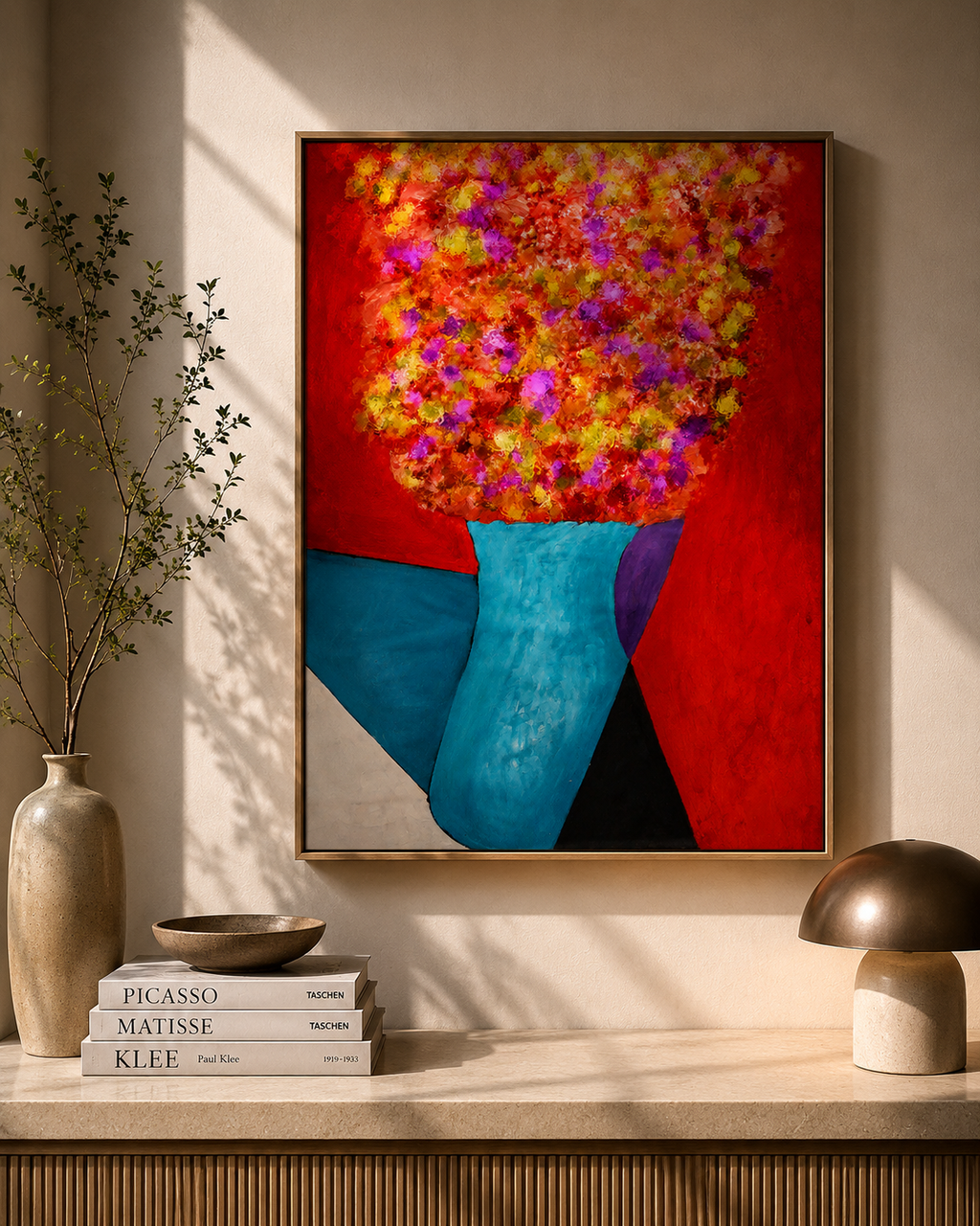 Floral Essence II wooden frame