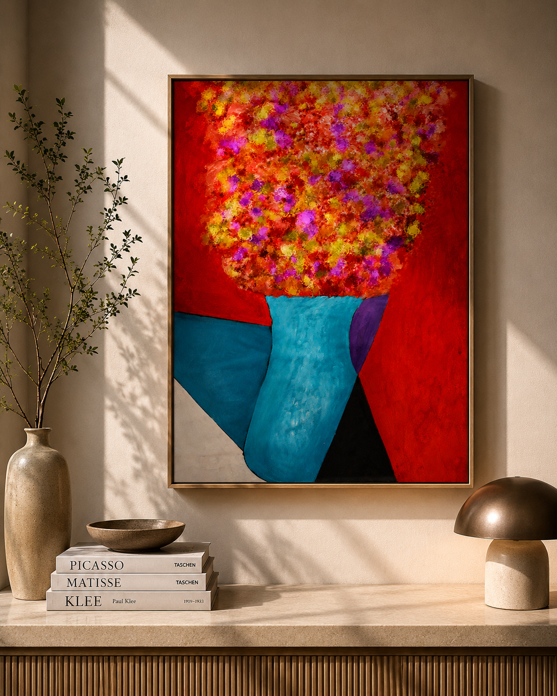 Floral Essence II wooden frame